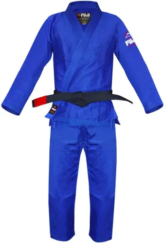 Vista 8 de FUJI Uniforme de Jiu Jitsu de estilo brasileño para niños con cinturón Negro