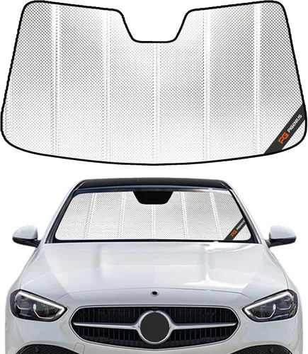 Vista 17 de Pigenius Parasol de parabrisas para Mercedes-Benz Clase C Convertible/Coupé 2017-2023 - Salvaguardia Gris