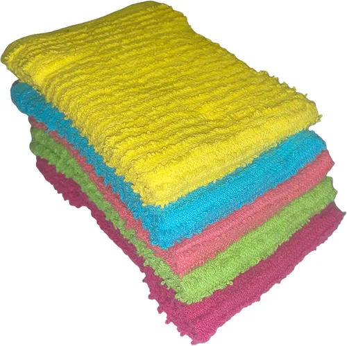 Vista 2 de Paquete de 10 paños de limpieza de cocina 100% algodón, súper absorbente, lavable a máquina, multiusos para el hogar, tamaño de la cocina: 12 x 12