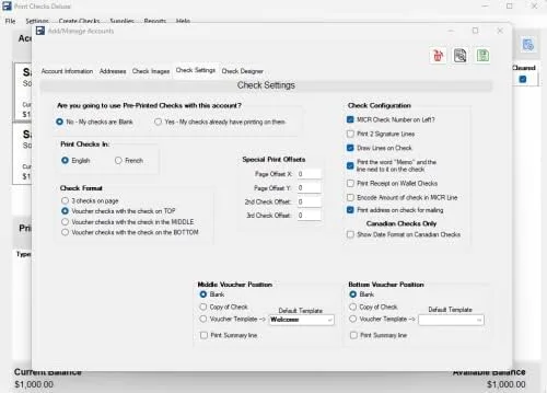 Vista 3 de Print Checks Deluxe - Business Class Check Printing Software for Windows 10/11