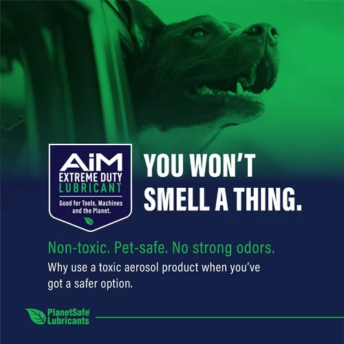 Vista 5 de Planet Safe AIM - Lubricante de servicio extremo, 1 onza, fabricado en los Estados Unidos, no tóxico, inodoro, multiusos para el hogar, garaje