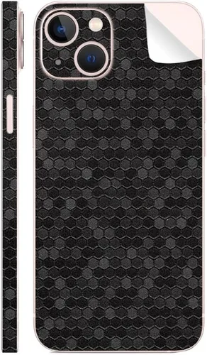Vista 19 de SopiGuard Adhesivo para iPhone 15 Plus 6.7" Full Body Wrap Precision Edge-to-Edge (azul cepillado)