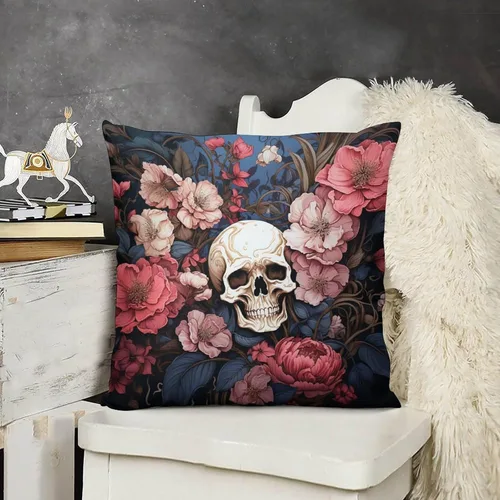 Vista 10 de Fundas de almohada frescas de 12 x 12 pulgadas, fundas de almohada de gatos y calabazas, decoración de habitación, funda de cojín de feliz Halloween