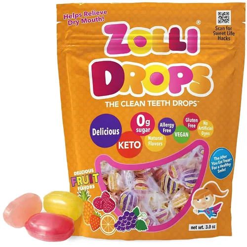 Vista 15 de Zollipops Paletas Clean Teeth, sabores tropicales, 16 onzas