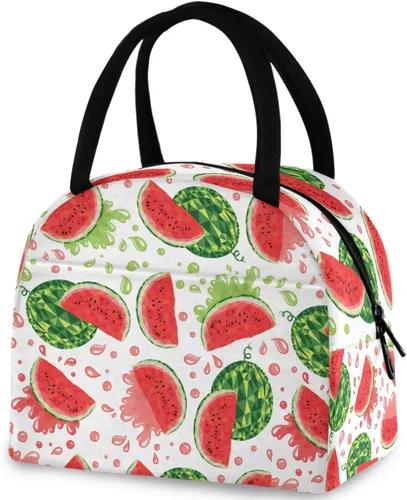 Vista 13 de Bolsa de almuerzo reutilizable para mujer africana con bolsillo frontal con cierre de cremallera aislada, bolsa térmica para el trabajo, picnic