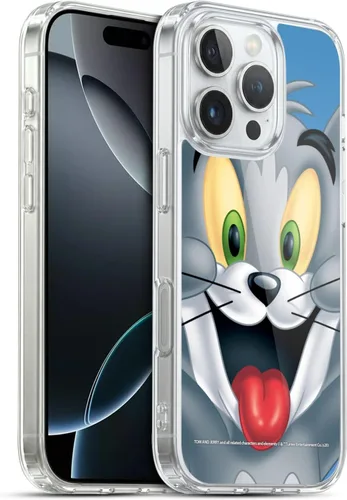 Vista 71 de Head Case Designs Funda de gel de cara completa con licencia oficial de Tom y Jerry Jerry [protección de grado militar] compatible con Apple iPhone
