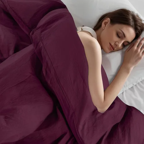 Vista 241 de NEXHOME PRO Funda de edredón Twin XL 100% algodón lavado, transpirable, duradera, texturizada, similar al lino, juego de ropa de cama para el hogar