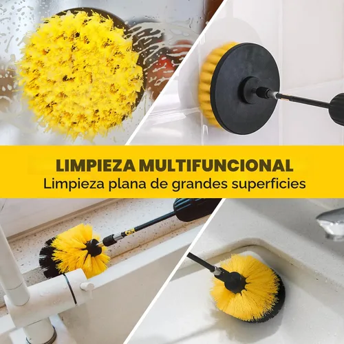 Vista 2 de Holikme - Juego de 6 cepillos de taladro, cepillo de limpieza de potencia, accesorio de largo alcance, kit de cepillos de limpieza para taladro