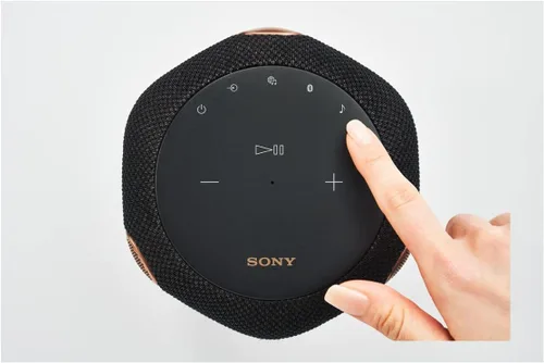 Vista 4 de Sony SRS-RA3000 360 Reality Audio Wifi/Altavoz inalámbrico Bluetooth, funciona con Alexa y Google Assistant, color negro