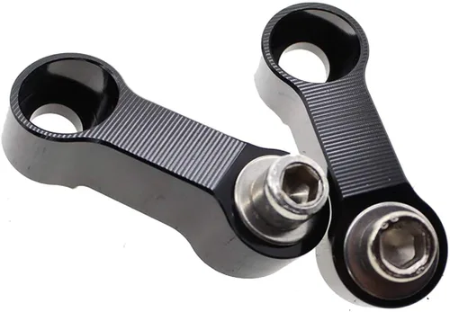 Vista 5 de 0.315 in X 0.049 in paso derecha+izquierda roscado motocicleta bicicleta cruceros scooters montaje espejo elevador adaptador adaptador aluminio Moto