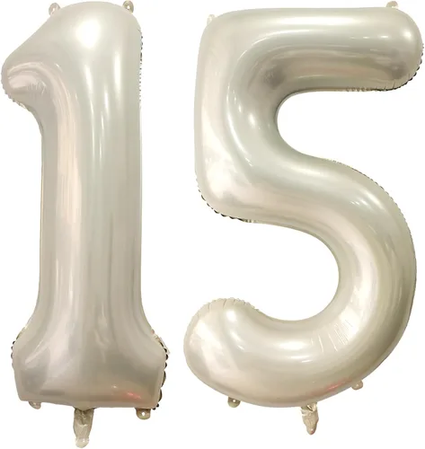 Vista 28 de Globo dorado claro con el número 0 de aluminio de 40 pulgadas, color oro champán, globo de helio 0 Mylar Oro claro 0