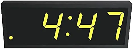 Vista 2 de TimeMachines Precision Digital PoE Reloj RGB multicolor, 4" x 4 dígitos, caja negra