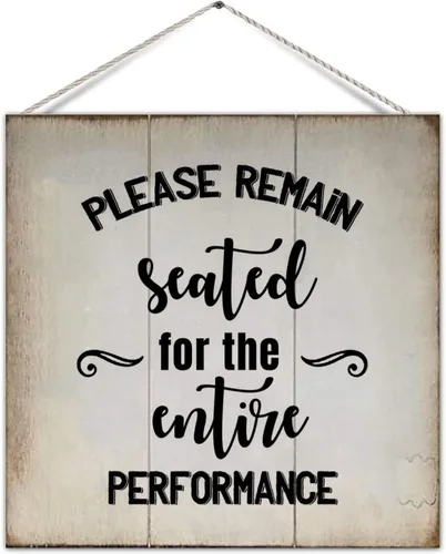 Vista 13 de Funny Bathroom Pallet Sign Plaque Wash Up Butter Cup Rural Wood Family Sign Board Country Bathroom Wall Hanging Decor for Toilet Restroom Bathroom