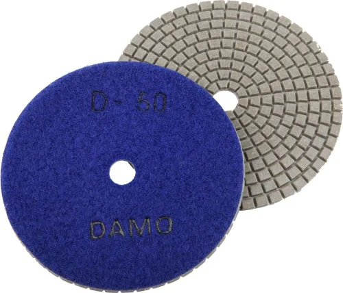 Vista 6 de Juego de 7 almohadillas de pulido de diamante seco de 4 pulgadas para encimera de hormigón de granito de mármol
