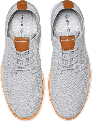 Vista 3 de Bruno Marc Zapatillas de malla para hombre Oxfords ligeras
