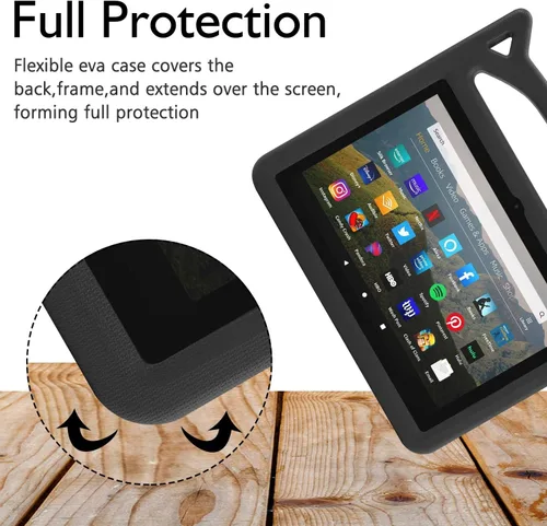 Vista 5 de Dinines - Funda para tablet de 8 pulgadas a prueba de niños (para versión 2022 y 2020, 12ª y 10ª generación), ligera, a prueba de golpes