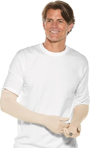 Vista 2 de Coolibar UPF 50+ Culebra UV - Guantes largos para el sol, protección solar para hombre y mujer