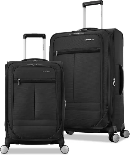 Vista 19 de Samsonite Element 3-PC Soft Side 21/25/29 (De Mano, Mediano, Grande a Cuadros), Ligero Expandible Equipaje Set 2 Bolsillos Delanteros y Laterales