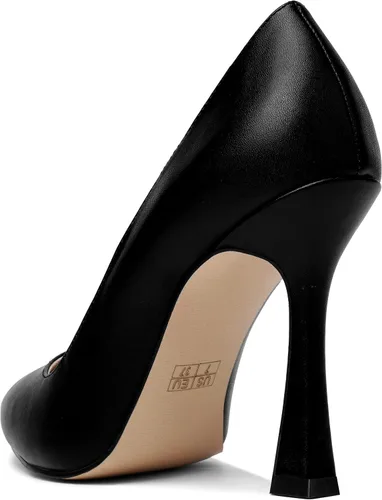 Vista 7 de AMBELIGHT Zapatos de tacón alto con punta puntiaguda mate para mujer, de 4 pulgadas