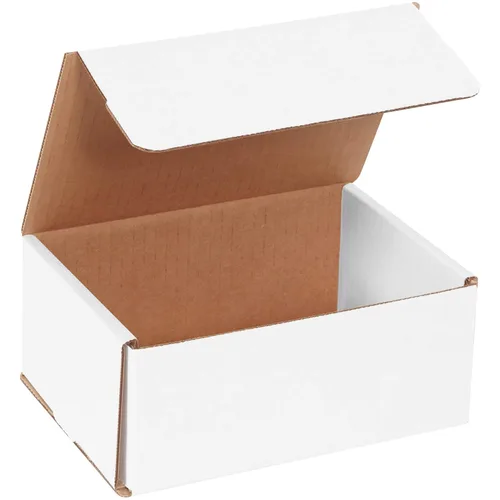 Vista 9 de Box USA Cajas de envío pequeñas 5"L x 4"W x 3"H, paquete de 50 - Cajas blancas a prueba de aplastamiento para embalaje, almacenamiento, regalos