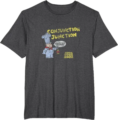 Vista 18 de Schoolhouse Rock Conjunction Junction Conductor Retro TV Camiseta Asfalto