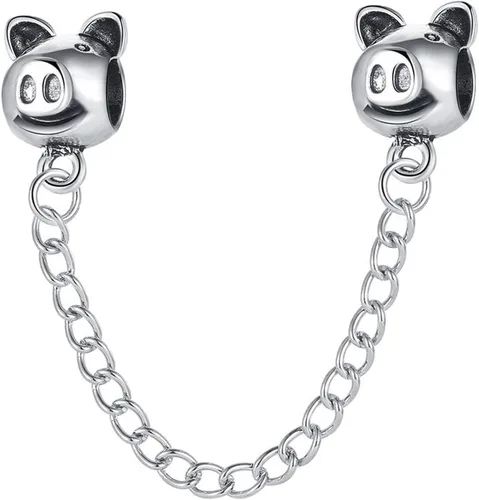 Vista 7 de Abalorio europeo plateado cuentas de plata para pulseras de circonita cúbica, collar de cadenas de serpiente