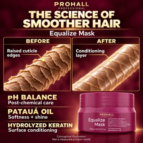 Vista 3 de Mascarilla para el cabello acondicionador profundo para queratina tratada