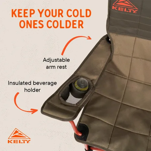 Vista 5 de Kelty, Silla baja, cuerda elástica/Beluga, talla única