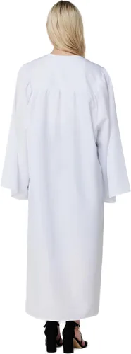 Vista 4 de gradois Batas unisex mate y vestido de graduación solamente, batas de coro para iglesia, batas de púlpito y batas de juez