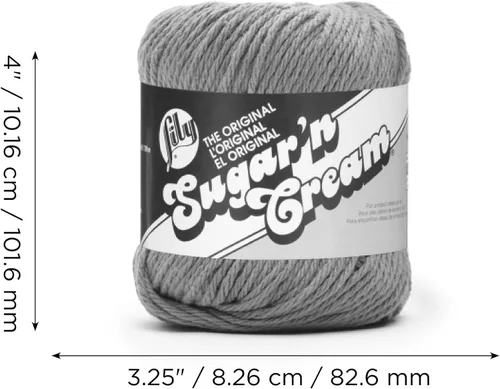 Vista 13 de Ovillo de algodón Lily Sugar 'N Cream, otro, Azul claro, 2.5 onza 2-Azul claro
