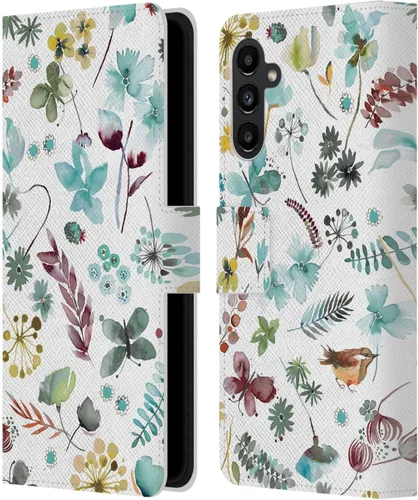 Vista 205 de Head Case Designs Officially Licensed Ninola Butterfly Nature Spring Floral Leather Wallet Case Compatible with Samsung Galaxy A07 4G