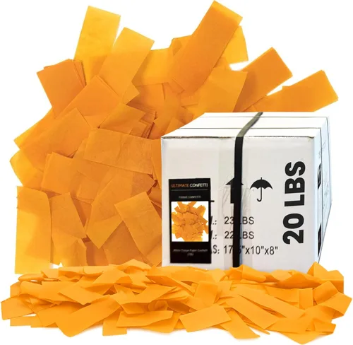 Vista 37 de Ultimate Confetti, Confeti Biodegradable Azul Bebé - Confeti de Papel de Seda Rectangular Revoloteante para Uso en Cañones y Lanzadores – Confeti