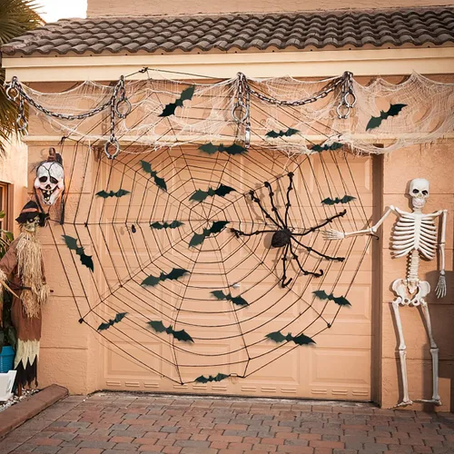 Vista 6 de 80 piezas de decoración de pared de murciélagos de Halloween, calcomanías de murciélago 3D de PVC, negro, estilo gótico, impermeable, uso