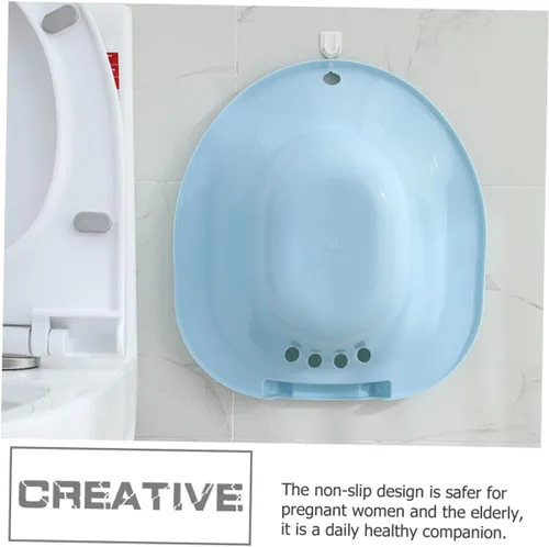 Vista 4 de Bidé plegable inodoro asiento de baño para hemorroides bañera Sitz Baño Cuenco posoperatorio Cuenca de tocador con lavabo Sitz Baño para cuidado