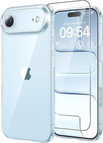 Vista 19 de TAURI Funda para iPhone 17, antiamarilleamiento con protector de pantalla, protección de grado militar, a prueba de golpes, delgada para iPhone 17