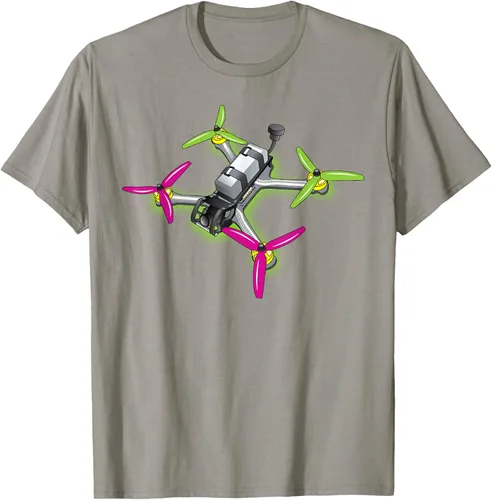 Vista 34 de Freestyle FPV Racing Drone Pilot Acro Quadcopter - Camiseta de sandía, Negro, S
