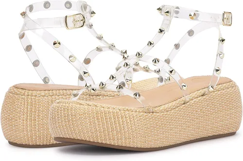 Vista 8 de Jessica Simpson Women's Pascha Platform Sandal Wedge