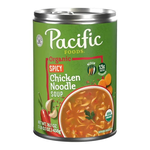 Vista 13 de Pacific Foods Sopa orgánica de tortilla de pollo, lata de 16.3 oz