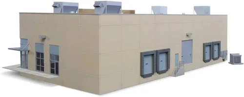 Vista 3 de Walthers Cornerstone Pequeño Centro de Negocios 933-4132 HO Escala Modelo Ferrocarril - Kit de Estructura