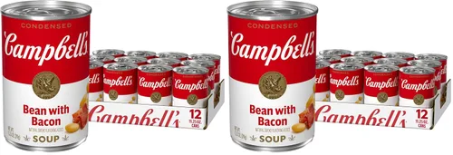 Vista 10 de Campbell's - Sopa condensada de frijol con tocino, sabor natural ahumado añadido, lata de 11.25 oz