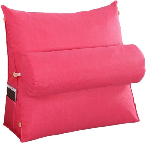 Vista 8 de Almohada de cuña para dormir después de una cirugía, almohada de lectura con soporte ajustable para el cuello para cama, sofá, cojín de espalda