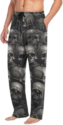 Vista 7 de ODAWA Sky of Universe - Pantalones de pijama para hombre con dos bolsillos
