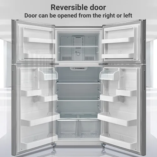 Vista 8 de Refrigerador de 30" con congelador superior independiente, refrigerador sin escarcha de 18,0 pies cúbicos, refrigerador de tamaño completo