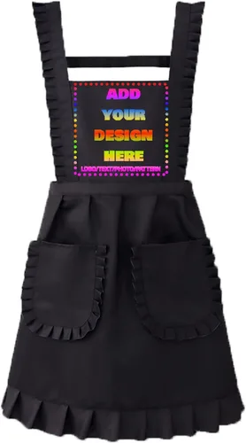 Vista 11 de Delantal personalizado personalizado para mujeres/hombres, delantales de cocina ajustables para estilistas de peluquería, delantales impermeables