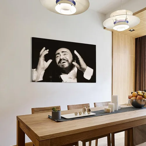 Vista 3 de Luciano Pavarotti - Póster artístico de tenor del mundo, 4 habitaciones, póster estético impreso, pintura de pared, pósteres de lienzo, regalos