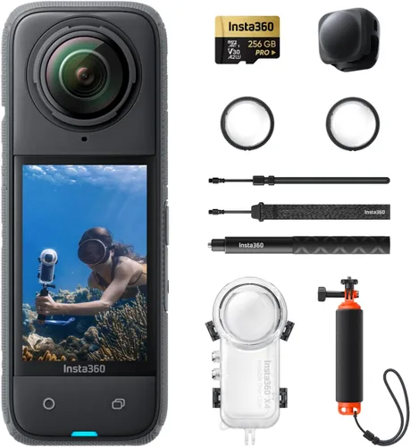 Vista 23 de Insta360 X4 Kit de Construcción - Cámara de construcción 360°, video HDR 360 de 8K30fps, foto de 72MP, lapsos de tiempo de 11K, compatible