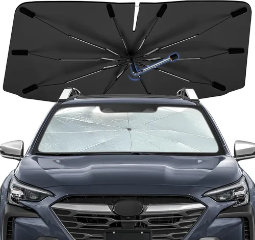 Vista 55 de Sombrilla Parasol para Parabrisas para Mazda 3 2014-2026, Parasol Plegable para Coche para Ventana Delantera, Visera Protectora Solar Altamente