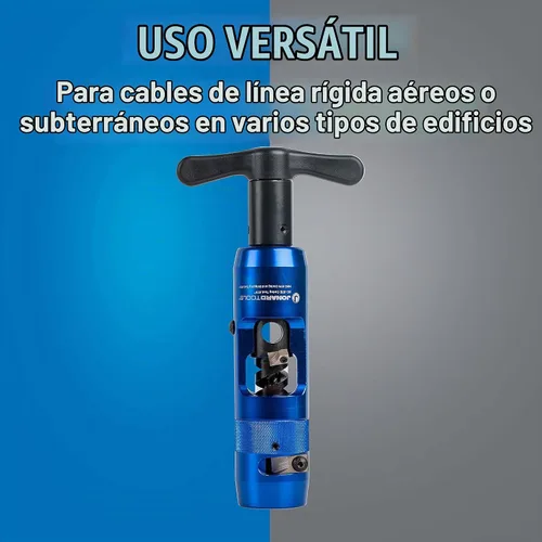 Vista 6 de Jonard Tools HSC-875 Herramienta de extracción y pelado de línea dura 0.875 "para cables Times Fiber T10 y Commscope P3