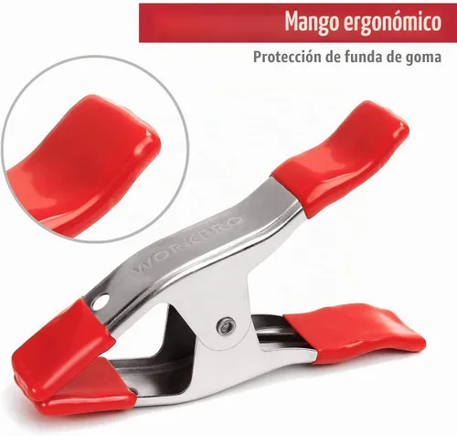 Vista 2 de WORKPRO W032006 Abrazadera de resorte de acero, 1 pulgada, paquete individual