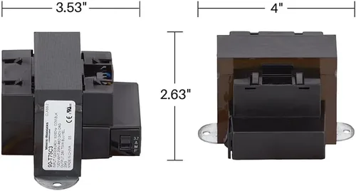 Vista 4 de White-Rodgers Energy Limiting - Transformador de 24 VCA con soporte de pie, 90-T75C3